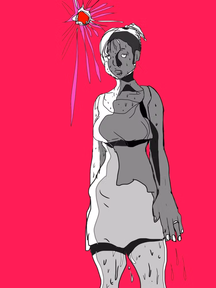 人妻と見知らぬ男が熱射により溶けて混ざり合って蒸発するまで hitomiエロ漫画raw サンプル画像003