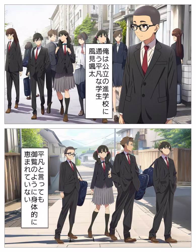 ドSなレズ少女達に無理やりペニバンで犯●れまくる女装男子＋α hitomiエロ漫画raw サンプル画像001