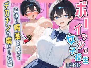 クラスのボーイッシュ巨乳女子校生に媚薬を盛ってデカチンの虜にした話