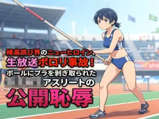 棒高跳び界のニューヒロイン、生放送ポロリ事故！ポールにブラを剥ぎ取られた女子校生アスリートの公開恥辱