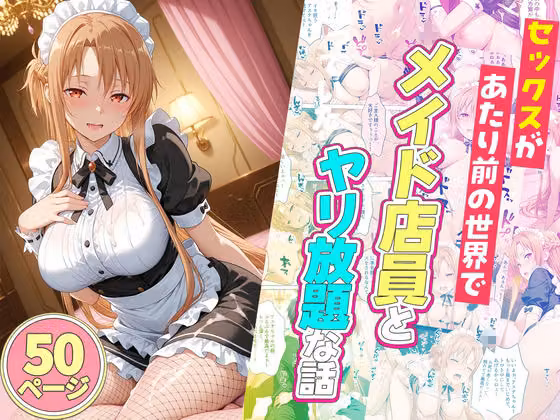 セックスが当たり前の世界でお気に入りのメイド店員とヤリ放題な話  総集編 hitomiエロ漫画raw サンプル画像003