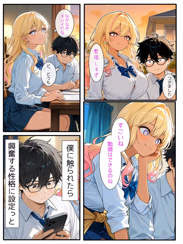 【陰キャ逆転】記憶操作アプリでいじめっ子の巨乳ギャルと清楚系を完堕ちわからせする話 hitomiエロ漫画raw サンプル画像023