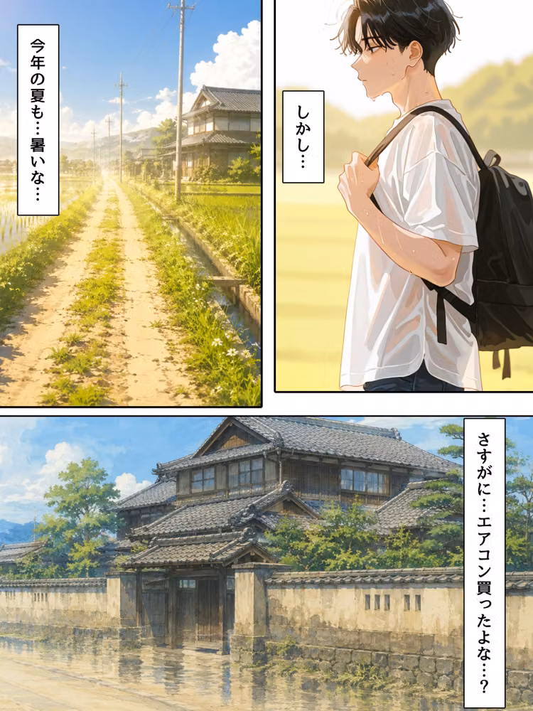 暑い夏、帰省したら巨乳兄嫁が無防備すぎた hitomiエロ漫画raw サンプル画像003