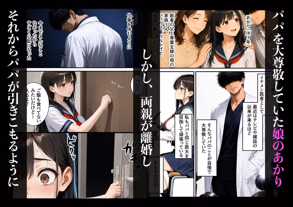 尊敬していたパパから洗脳されてSEX依存になりました hitomiエロ漫画raw サンプル画像001