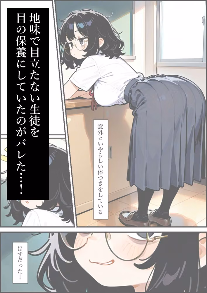 お仕置き狙いの地味子さん【セルフAIリメイクver】 hitomiエロ漫画raw サンプル画像001