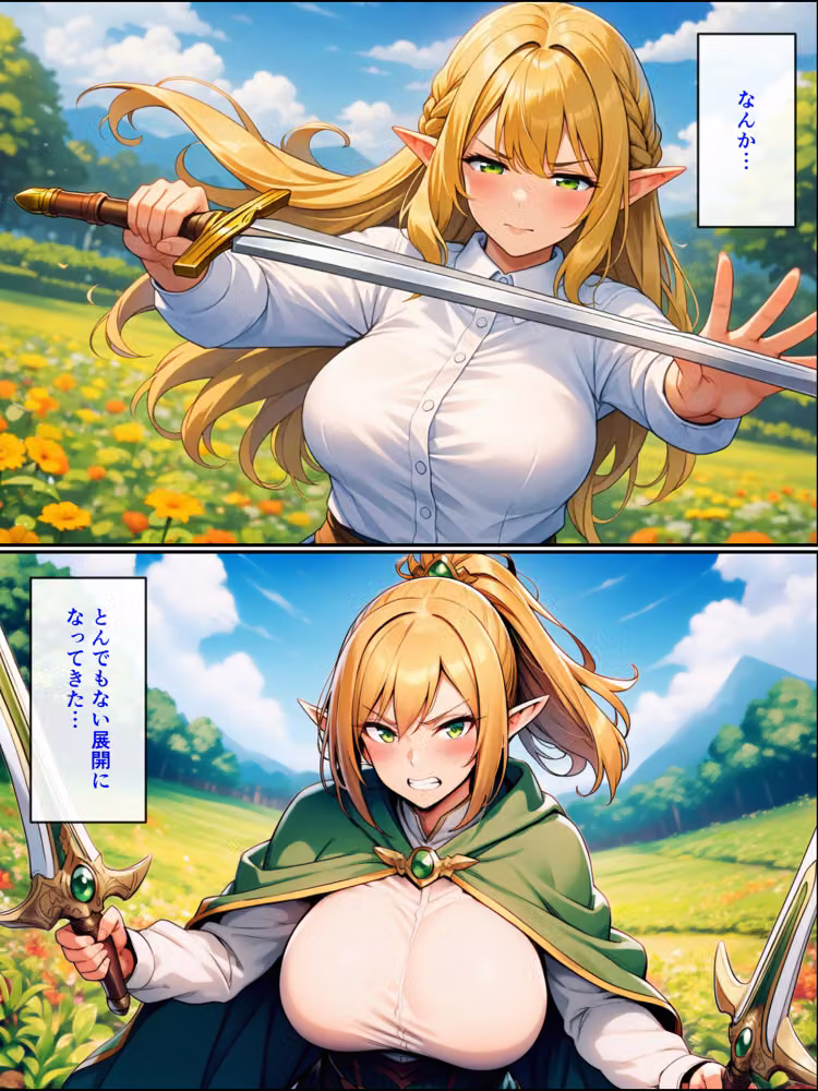 異世界転生して美人巨乳エルフ親子とらぶらぶセックスする話3 〜ハーレム編〜 hitomiエロ漫画raw サンプル画像012