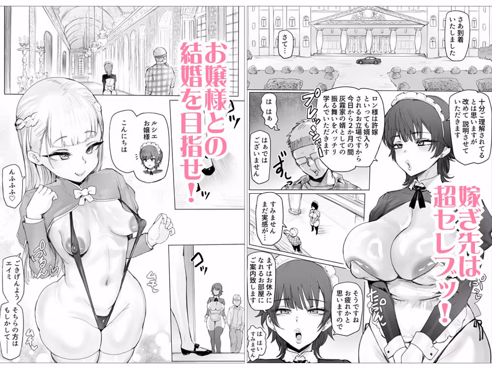 メイドで生ハメ練習したらお嬢様のコキ穴を攻略だ！ ぷらんぷまん サンプル画像2