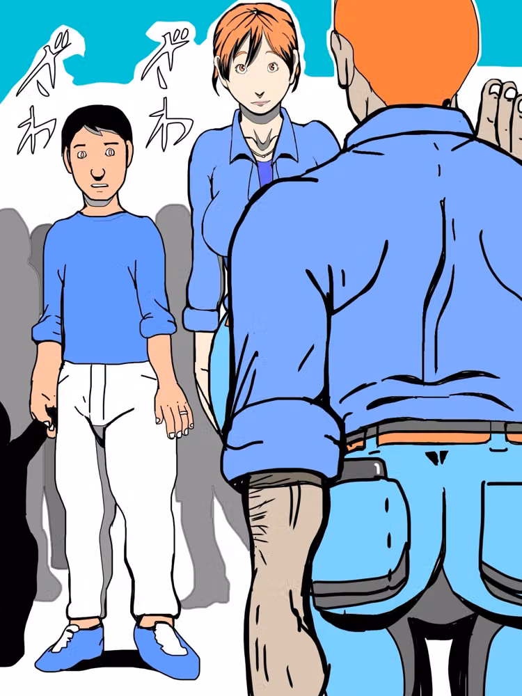 お盆休み家族で買い物中妻の職場の上司さんと遭遇 hitomiエロ漫画raw サンプル画像003