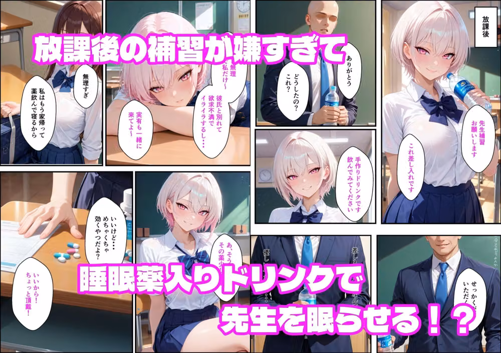 童貞非モテ教師の俺が、小悪魔白ギャルに射精管理される話 hitomiエロ漫画raw サンプル画像002