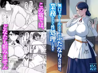 無口でクールな年上ふたなり受付嬢は、業務として性処理します