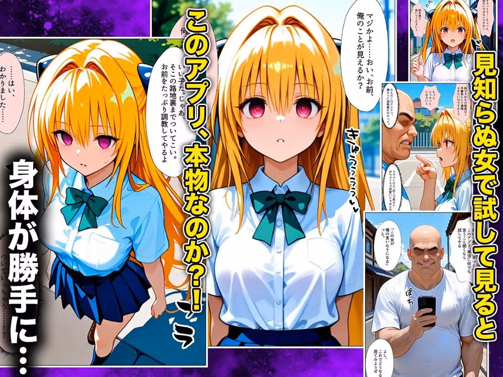 催●スマホおじさん〜女子校生孕ませ中出しハーレム化計画 T〇 Loveる 編 hitomiエロ漫画raw サンプル画像002