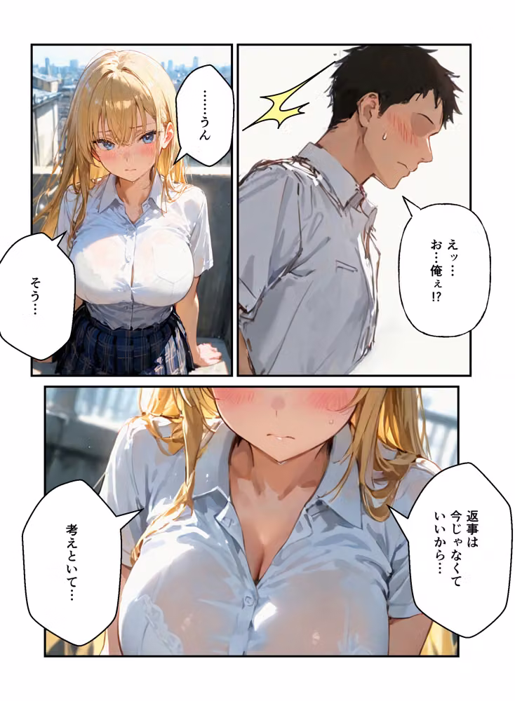 ギャルと付き合ってたのに幼馴染に嫉妬されて逆NTRセックスさせられた話 hitomiエロ漫画raw サンプル画像002