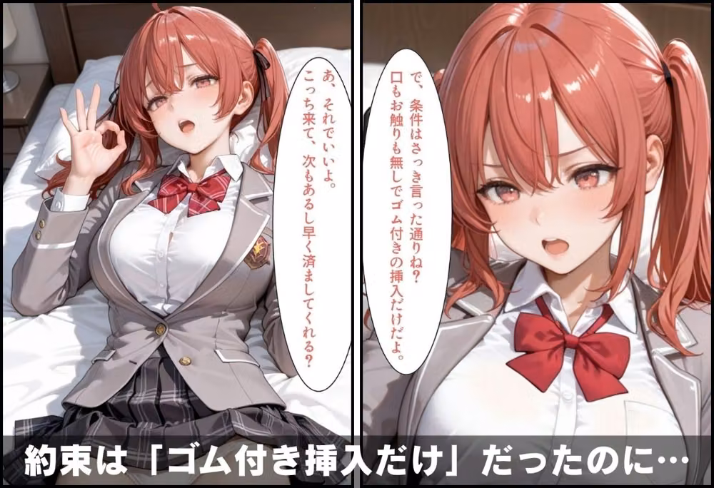 パパ活やりまん女子校生 〜約束は挿入だけなのに孕ませ本番中出しセックス〜 hitomiエロ漫画raw サンプル画像002