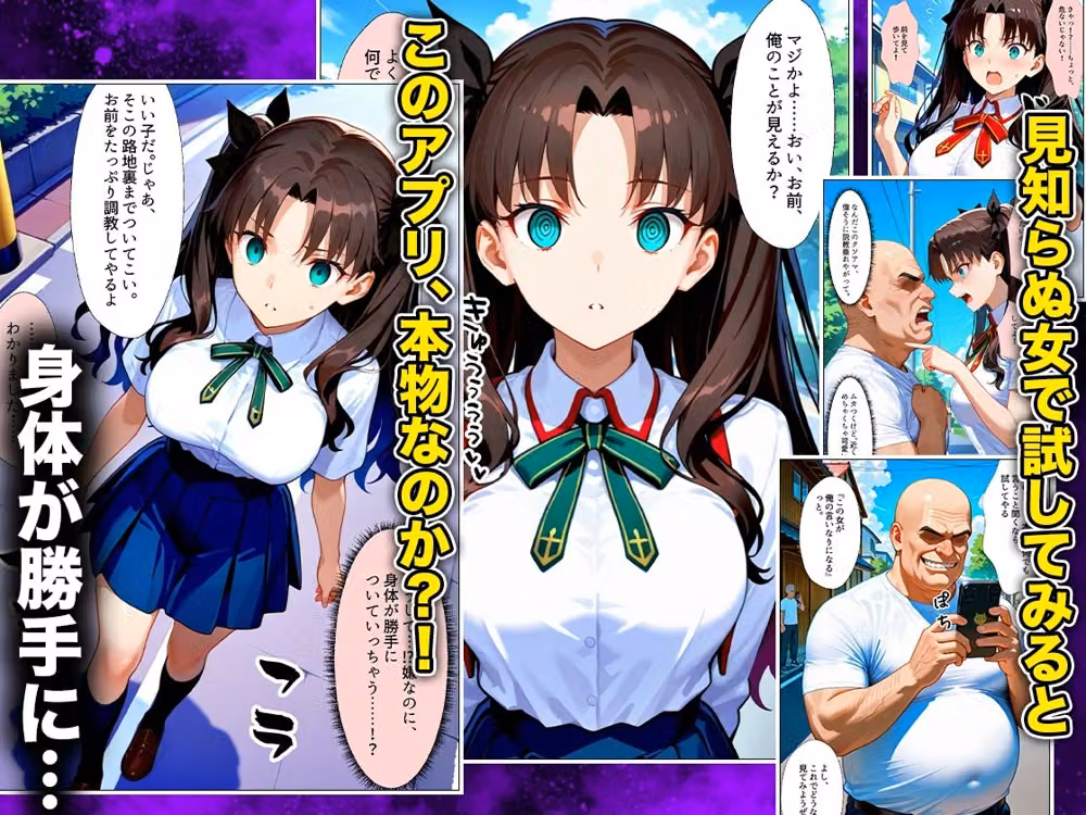 催●スマホおじさん〜女子校生孕ませ中出しハーレム化計画 F〇TE 編 hitomiエロ漫画raw サンプル画像002