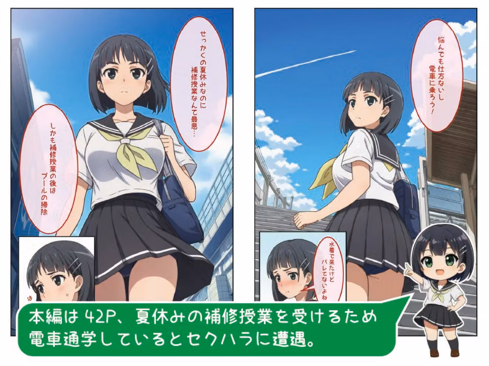 直葉の果実〜痴●電車〜 hitomiエロ漫画raw サンプル画像001