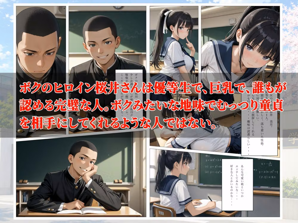 童貞のボクが大好きな優等生ヒロインを目の前で校長に弱みを握られNTRされた話 hitomiエロ漫画raw サンプル画像002
