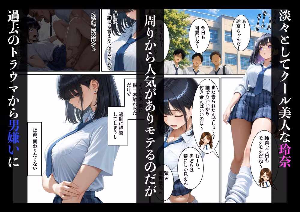 男嫌いのクールギャルをマゾメス化させたら hitomiエロ漫画raw サンプル画像001