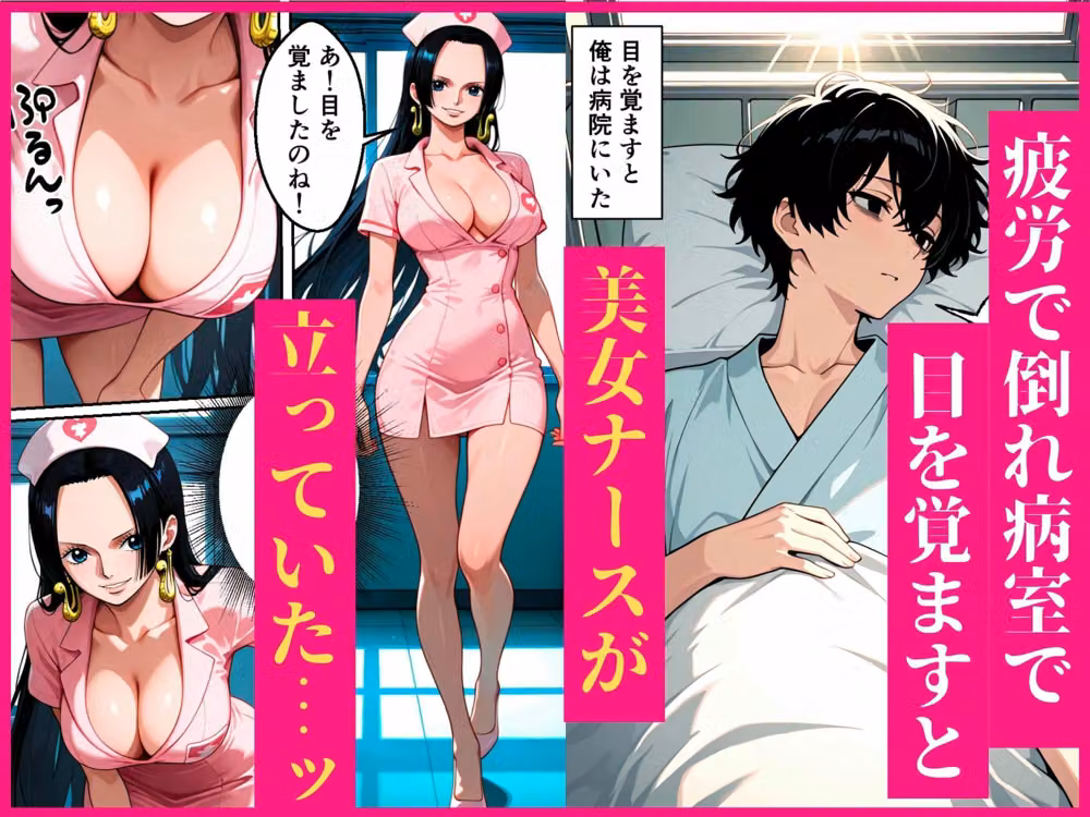 専属ナースのハンコックさんが、リハビリついでに抜いてくれる話 hitomiエロ漫画raw サンプル画像001