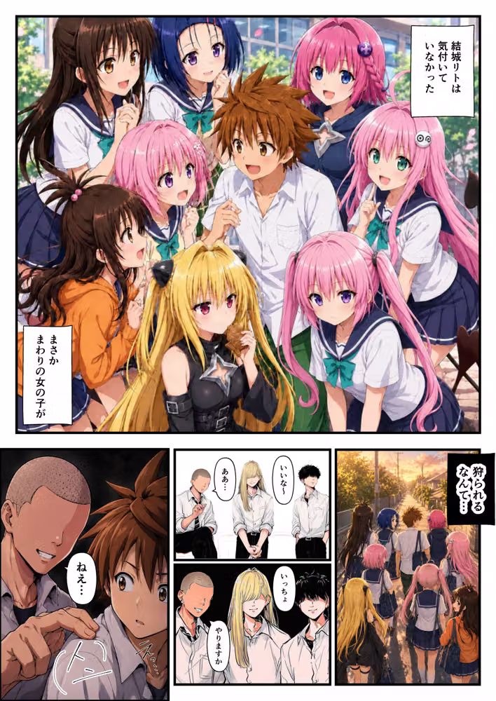 【ToL◯VEる】オナホ化されたハーレム〜大量膣内射精で種付けし蹂躙される〜 hitomiエロ漫画raw サンプル画像001