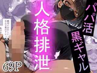 パパ活黒ギャルを人格排泄