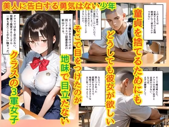 【500枚】ジト目で巨乳な図書委員が意外に押しに弱かったので遠慮なくマンコ使わせてもらった話【地味眼鏡少女】 hitomiエロ漫画raw サンプル画像003
