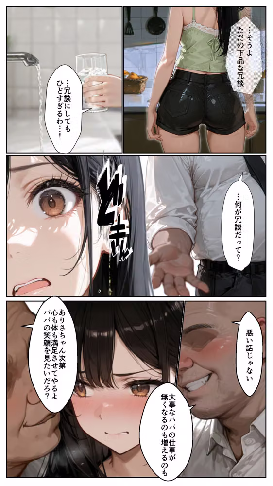 部下の娘が可愛くて hitomiエロ漫画raw サンプル画像009