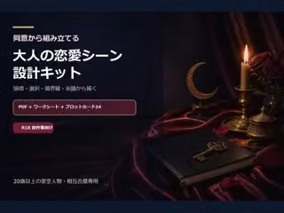 成人向け創作者用 同意から組み立てる 大人の恋愛シーン設計キット