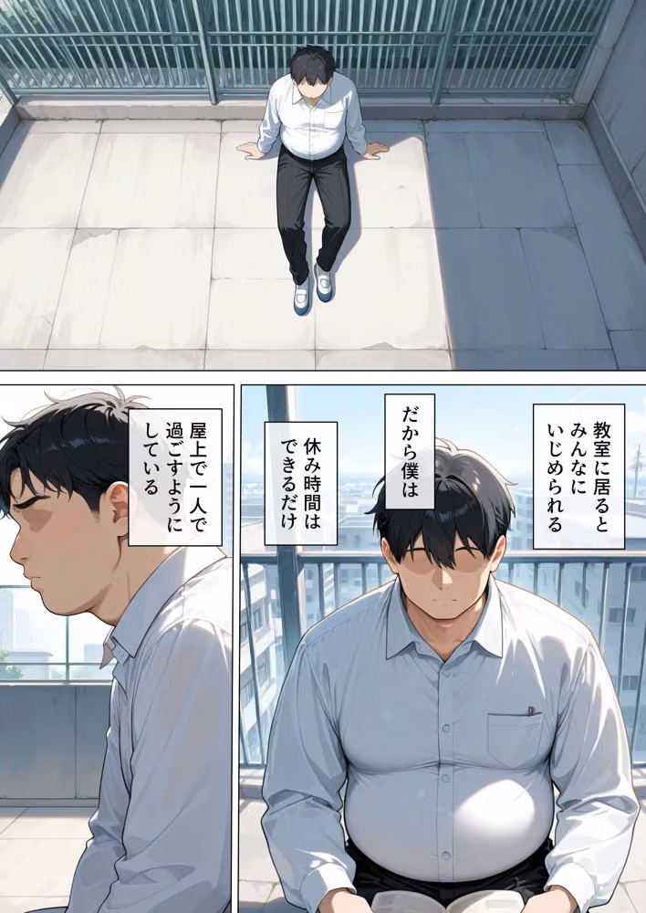 いじめてくるヤンキー女子が、屋上では僕のチ○ポでイキ狂う hitomiエロ漫画raw サンプル画像008