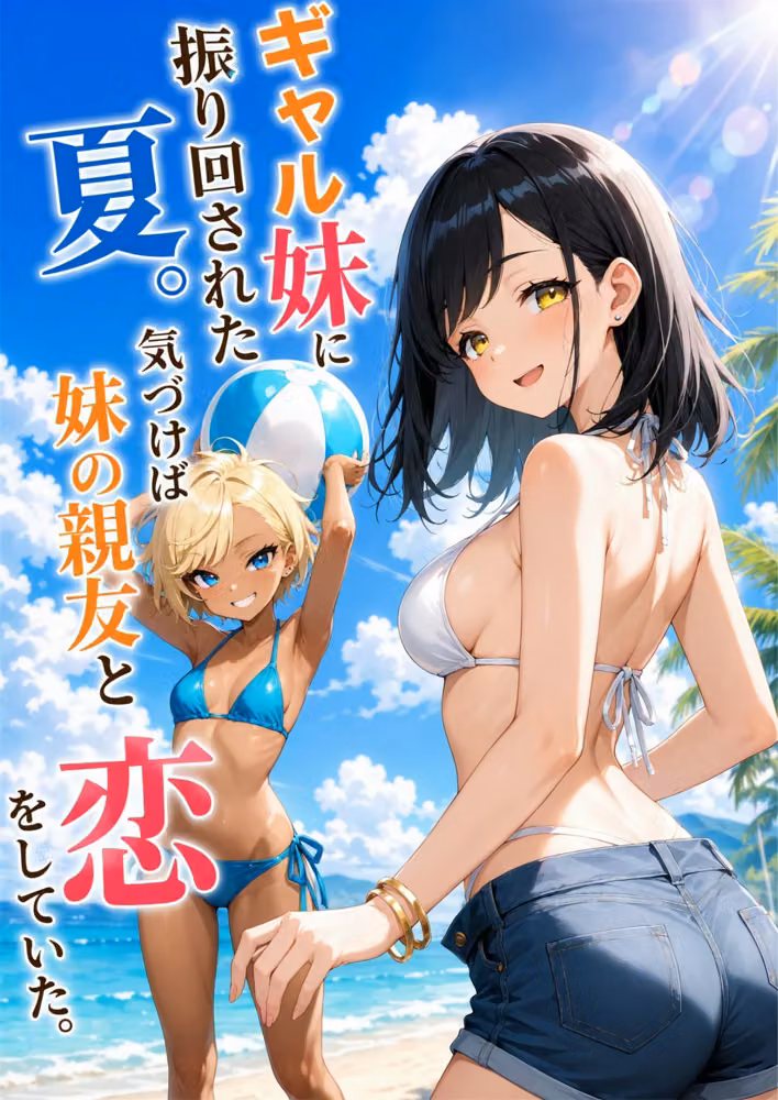 ギャル妹に振り回された夏。気づけば妹の親友と恋をしていた。 hitomiエロ漫画raw サンプル画像001