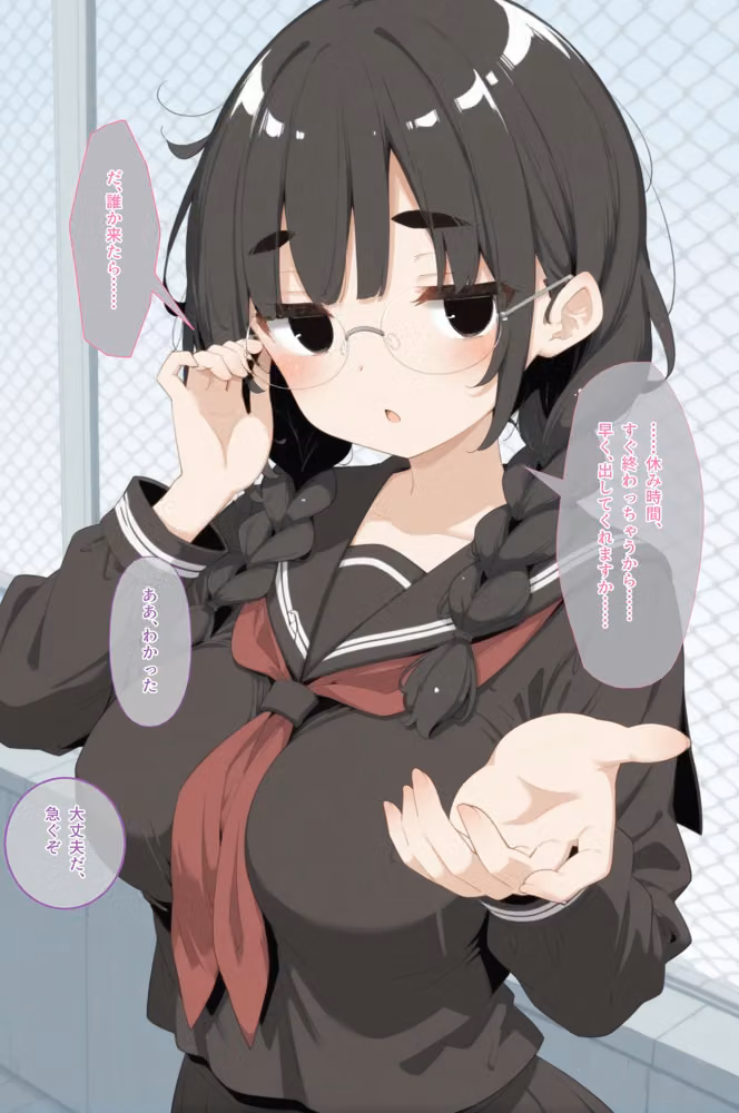 爆乳地味子の同級生を放課後屋上セックスで強●種付け hitomiエロ漫画raw サンプル画像006