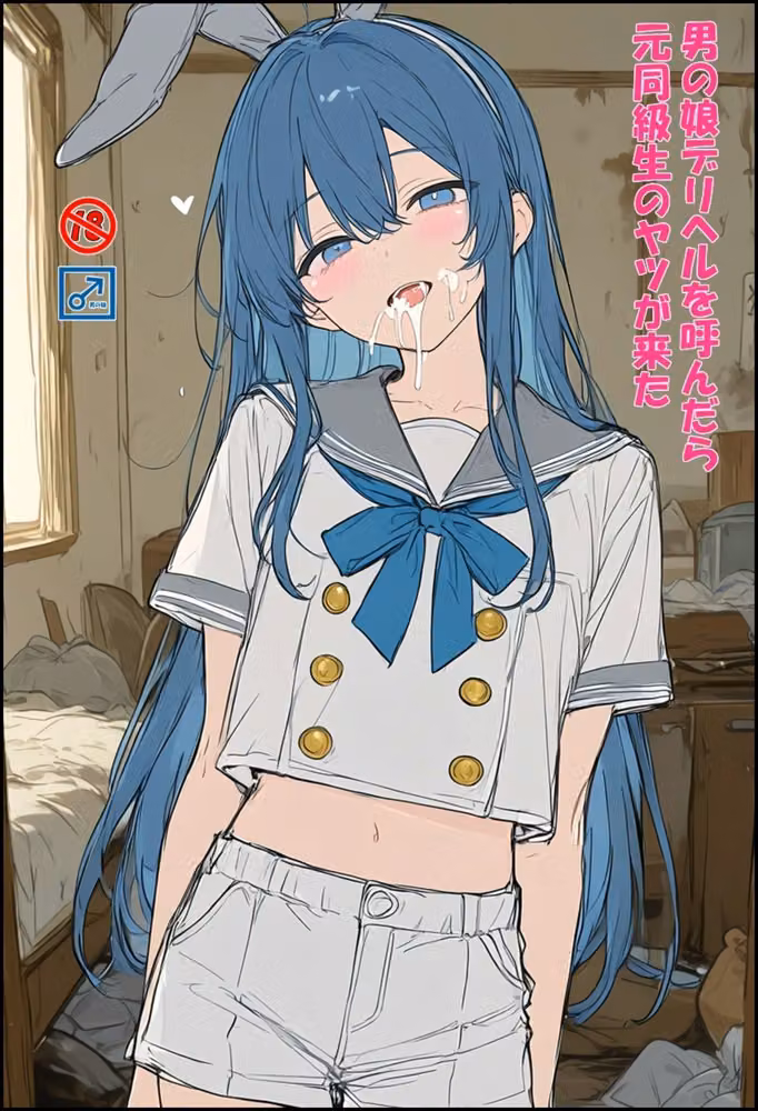 男の娘デリヘルを呼んだら元同級生のヤツが来た hitomiエロ漫画raw サンプル画像001