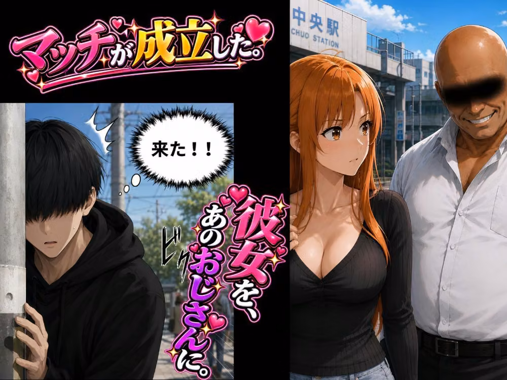 彼女をおじさんに抱かせて横で見た！【寝取らせNTR】〜了承した彼女と目の前セックス〜 hitomiエロ漫画raw サンプル画像003