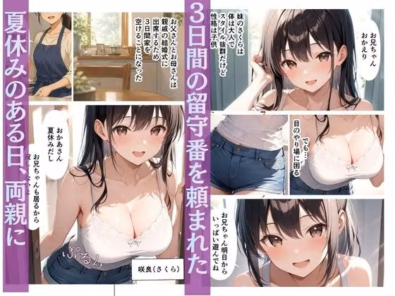 両親留守中の3日間妹とSEXしまくった話 hitomiエロ漫画raw サンプル画像001
