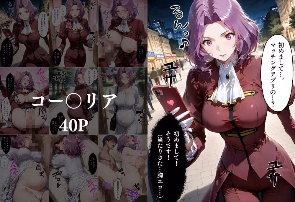 マッチングアプリで出会った美女を孕ませた話 コー●ギアス編 hitomiエロ漫画raw サンプル画像003