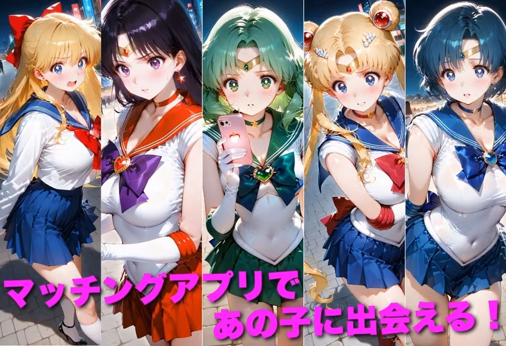 マッチングアプリで出会った美女を孕ませた話 美●女戦士セーラームーン編 hitomiエロ漫画raw サンプル画像001