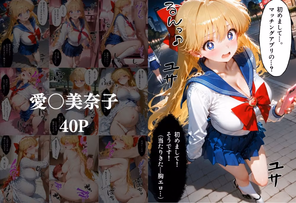 マッチングアプリで出会った美女を孕ませた話 美●女戦士セーラームーン編 hitomiエロ漫画raw サンプル画像003