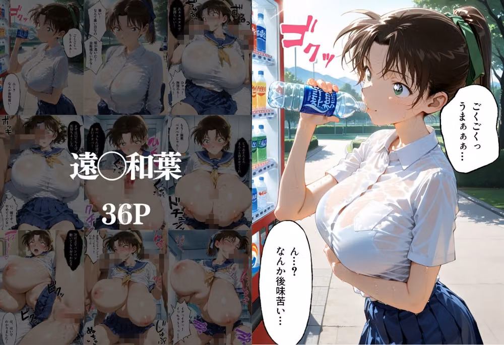 自販機のドリンクで超乳確定〜研究所で即ハメした話〜 名●偵コナン編 hitomiエロ漫画raw サンプル画像001