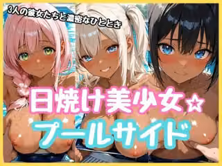 日焼け美少女★プールサイド