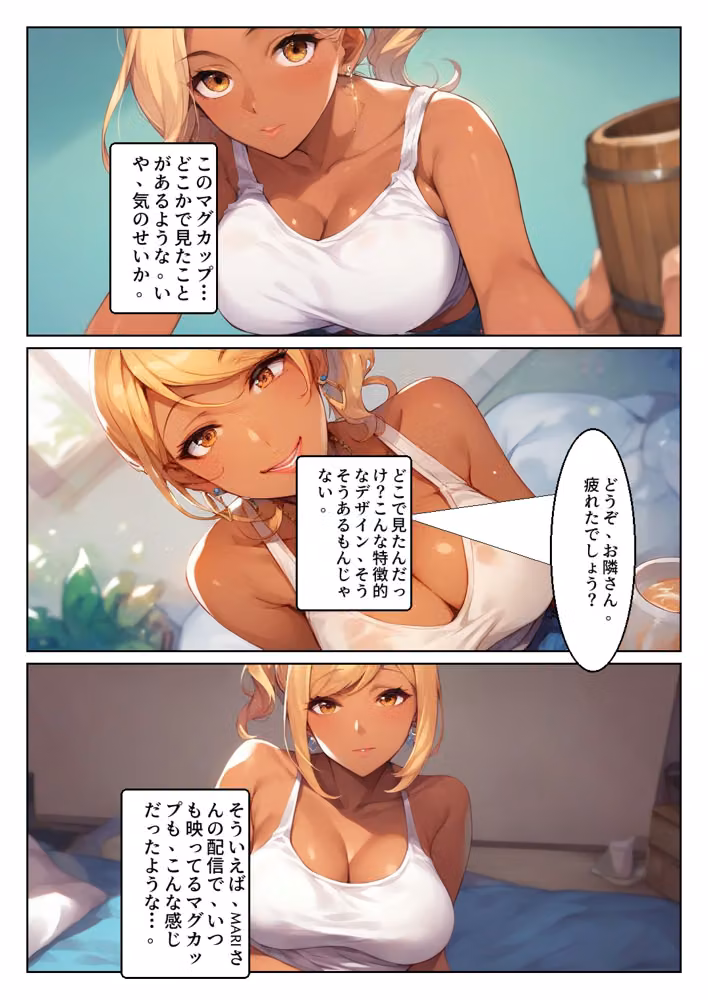 顔出しNGの推し配信者の正体が隣の黒ギャルお姉さんで毎晩中出しセックスする関係になった話 hitomiエロ漫画raw サンプル画像012