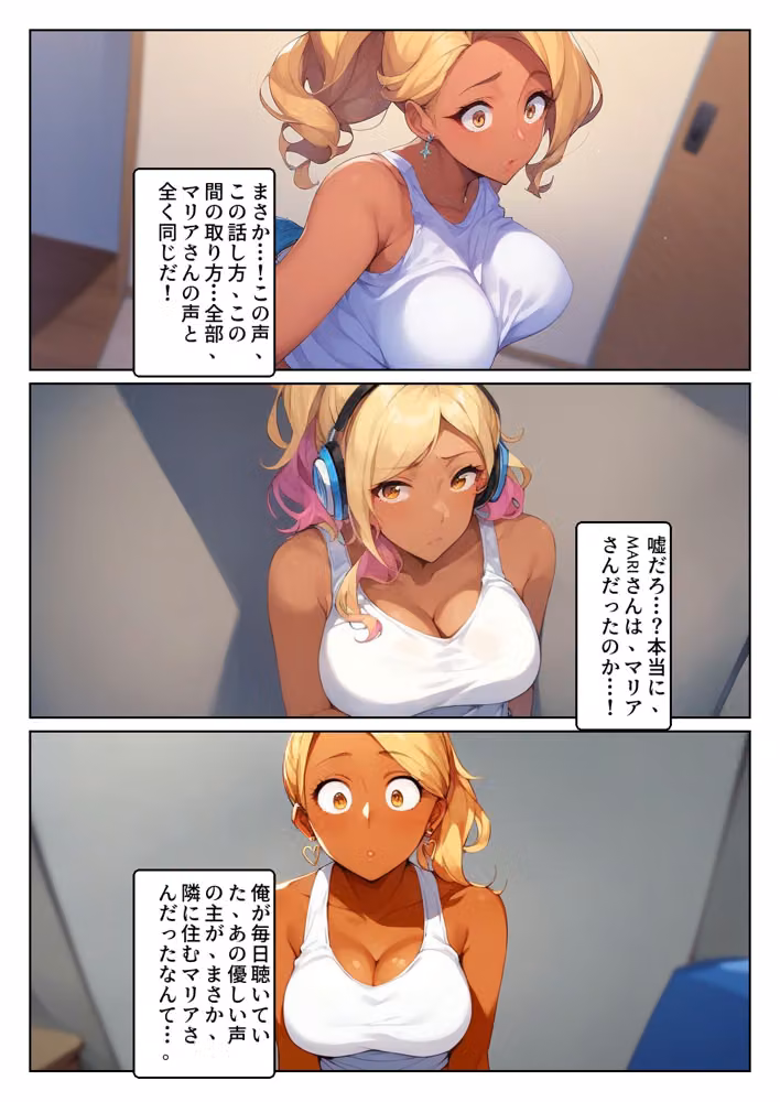 顔出しNGの推し配信者の正体が隣の黒ギャルお姉さんで毎晩中出しセックスする関係になった話 hitomiエロ漫画raw サンプル画像019