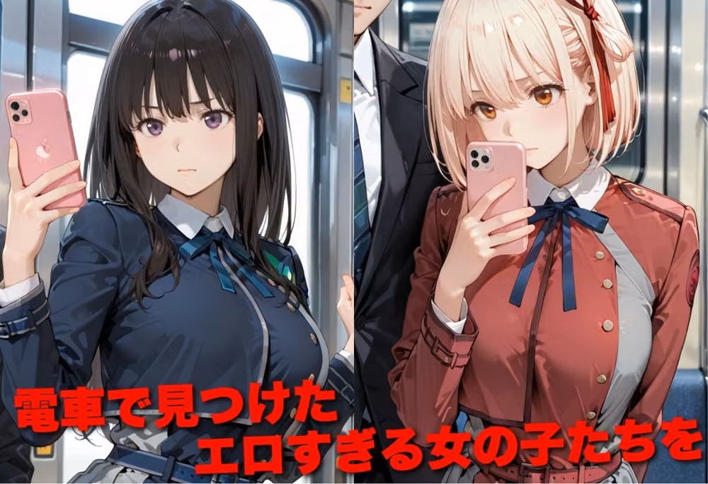 電車で痴●した美女をガラスに押し付けメス堕ちさせた話 リ●リスリコイル編 hitomiエロ漫画raw サンプル画像001
