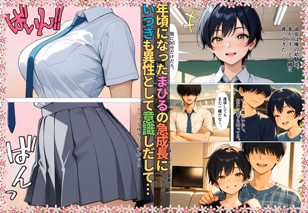 無自覚なボーイッシュ幼馴染が無防備すぎてガチンコいちゃらぶセックス【漫画】【女子校生】【あまあま】【初体験】【153p】 hitomiエロ漫画raw サンプル画像002
