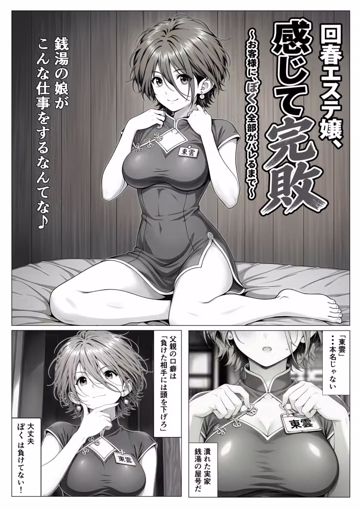 回春エステ嬢、感じて完敗  〜お客様に、ぼくの全部がバレるまで〜 hitomiエロ漫画raw サンプル画像001