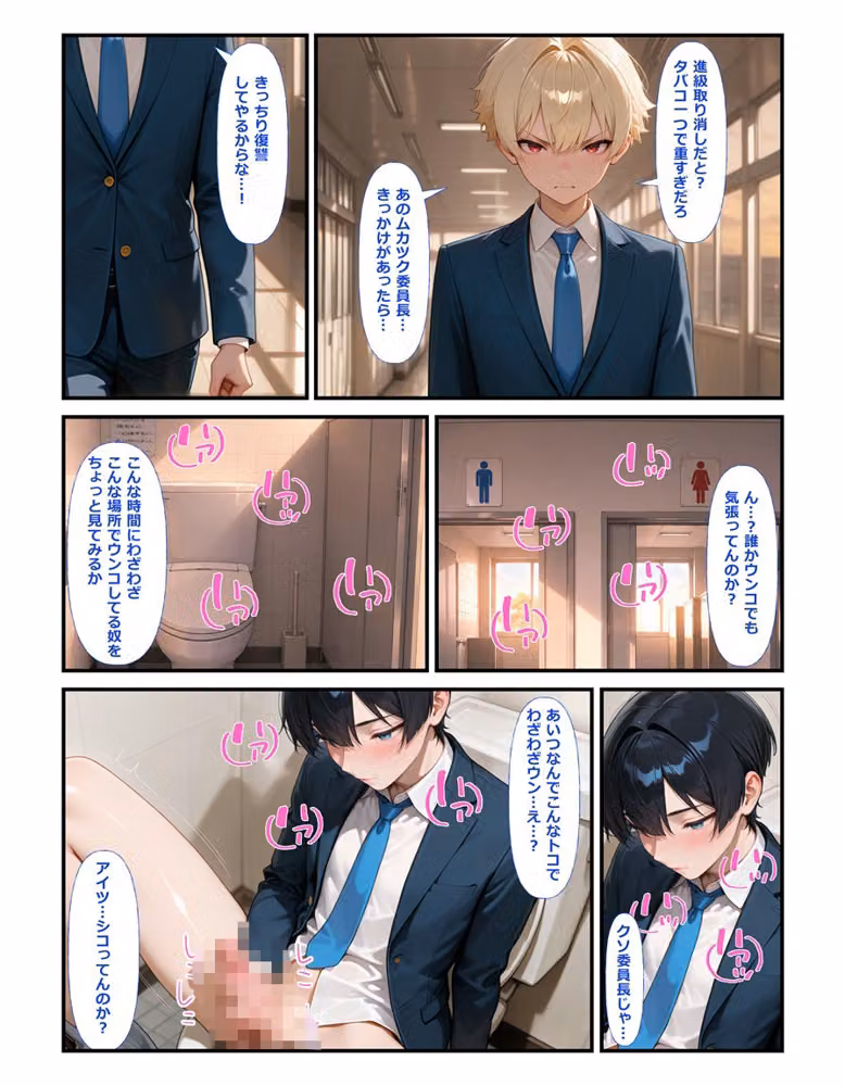 風紀委員長の俺は不良の肉便器〜完全雌堕ちする元優等生〜 hitomiエロ漫画raw サンプル画像002
