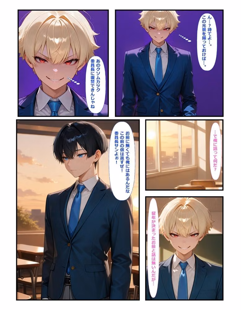 風紀委員長の俺は不良の肉便器〜完全雌堕ちする元優等生〜 hitomiエロ漫画raw サンプル画像003