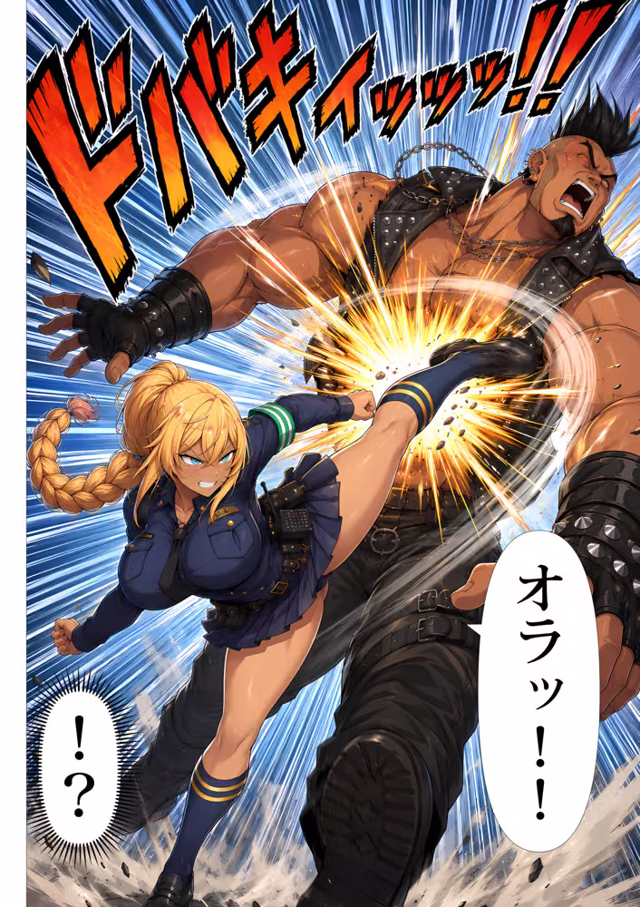 非モテの俺が武闘派ギャル婦警をエロい目で見てたらなぜか性奴●志願してきた hitomiエロ漫画raw サンプル画像007