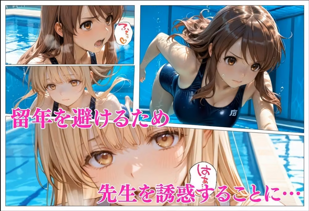 巨乳の美女が水着で誘惑  ま〇る、み〇る編 hitomiエロ漫画raw サンプル画像001