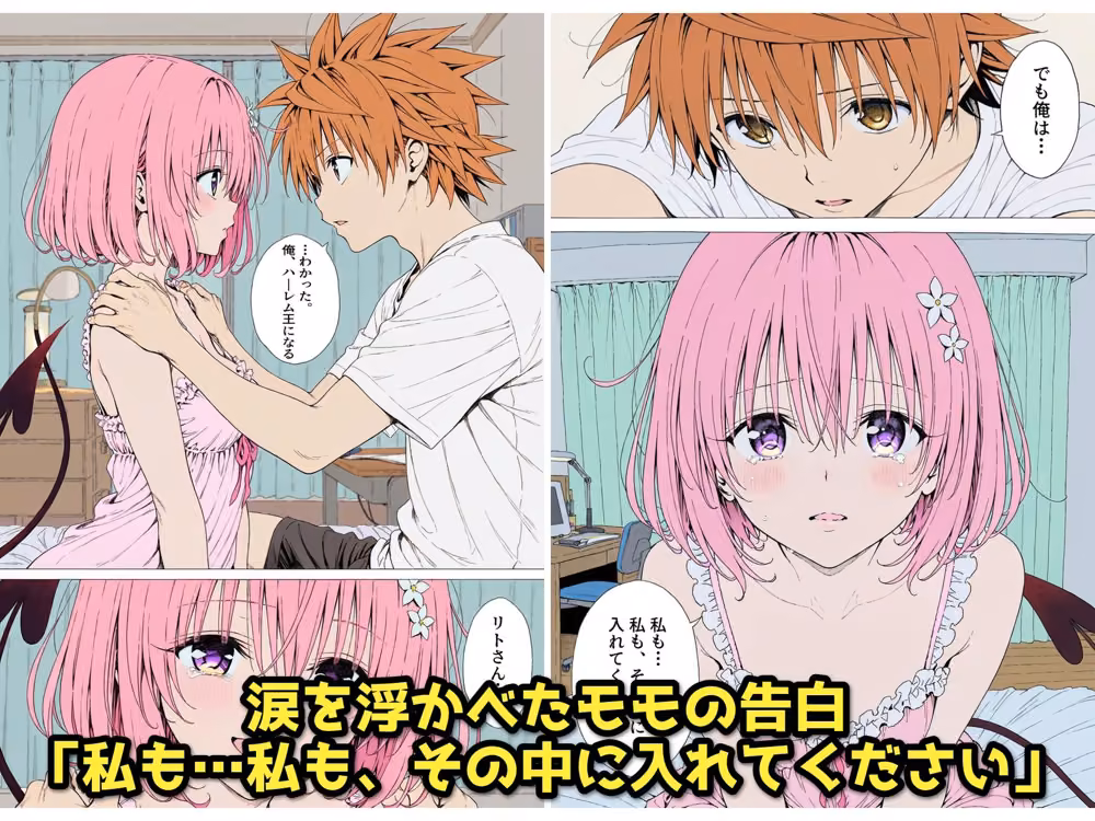 【漫画】リトはみんなの恋人 〜まずはモモが、教えてあげます〜 hitomiエロ漫画raw サンプル画像002