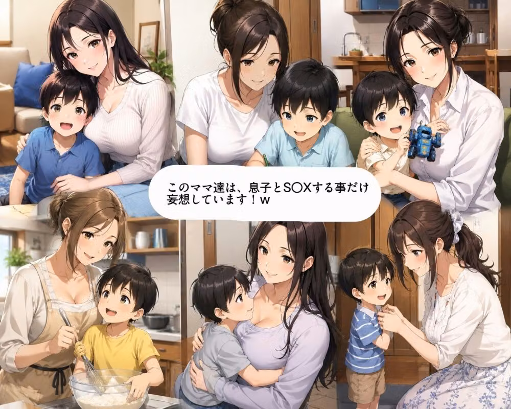 母子相姦ママがいっぱい  1  妄想ママズ hitomiエロ漫画raw サンプル画像002