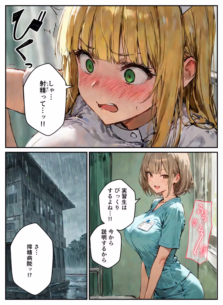 ナースの職場体験だったのに搾精病院に閉じ込められて密室で種付けされた話 hitomiエロ漫画raw サンプル画像023